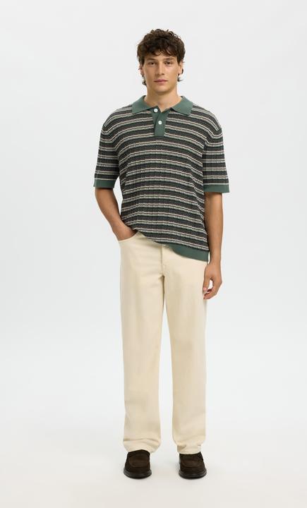 Actual product image Selected Structured Polohemd aus Strick (M)