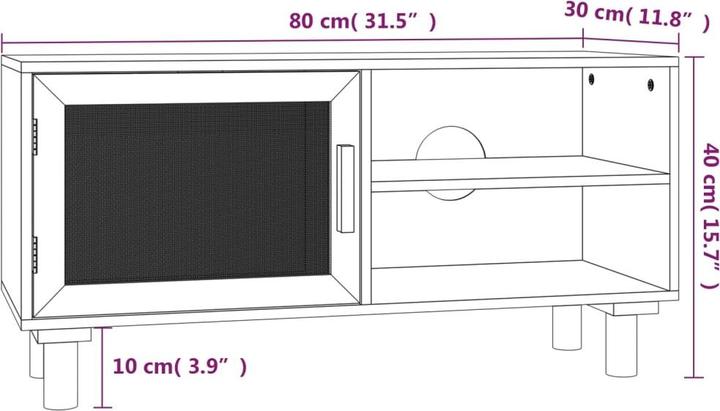 Produktbild vidaXL TV-Schrank (80 x 30 x 40 cm)