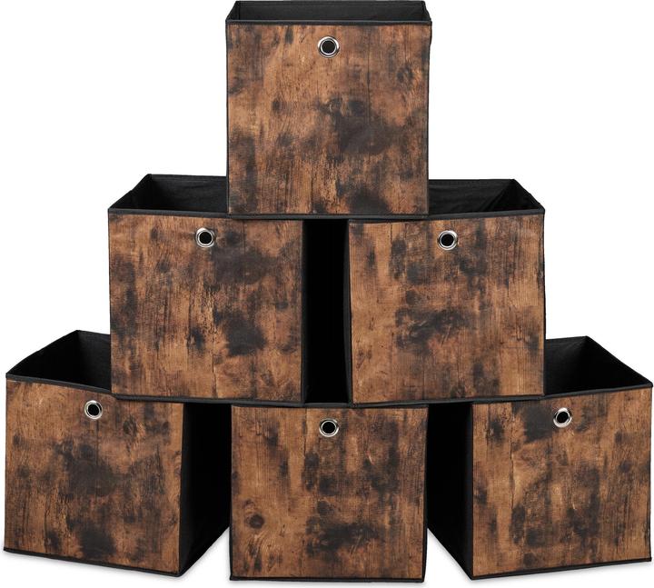 Produktbild Relaxdays 6x Aufbewahrungsbox (33 cm, 36 l, 6x)