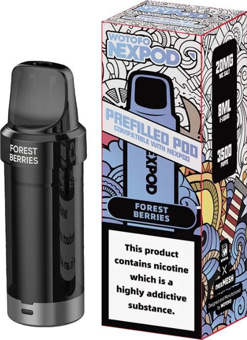 Actual product image Wotofo Nexpod Ersatzpod 7000 - Forest Berries (Raspberry, Strawberry, Bilberry)