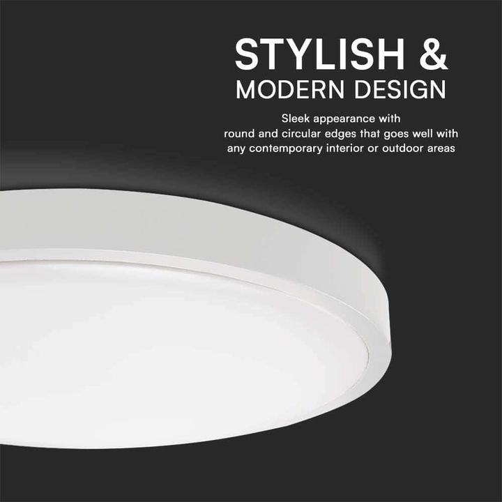 Immagine prodotto V-TAC LED-Deckenleuchte VT-8618, EEK: F, 18 W, 1830 lm, 4000 K, IP44, 250 mm (1830 lm)