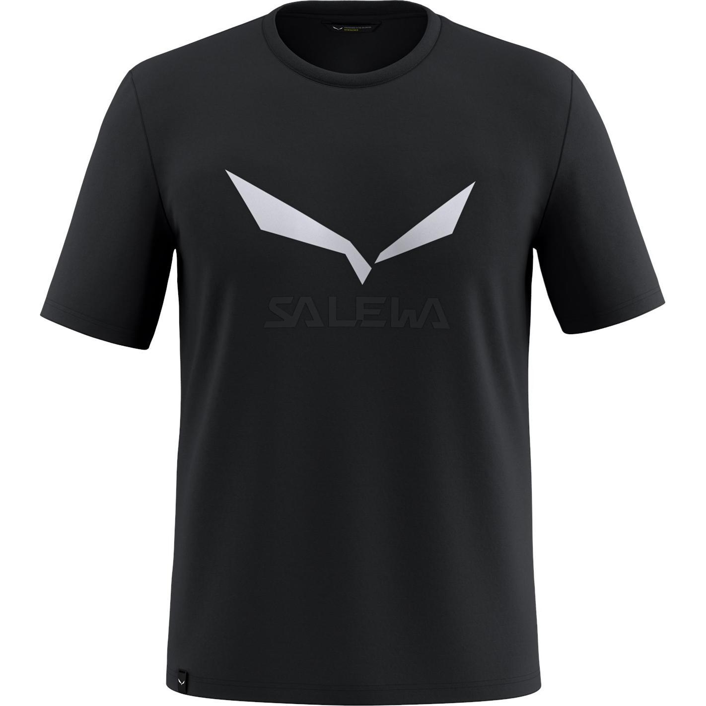 Salewa, Herren, Funktionsshirt, Solidlogo Dri-Release T-Shirt (44), Schwarz, 44