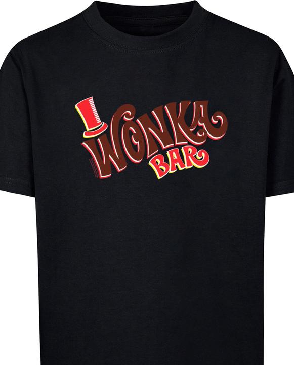 Actual product image Absolute Cult Kids Willy Wonka - Bar Logo Basic T-Shirt - 135639 (146, 152)