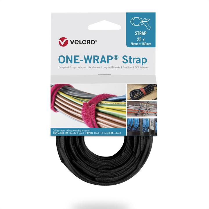 Image du produit Velcro brand Serre-câbles de marque professionnelle (Serre-câbles velcro, 150 mm, 25 pcs)