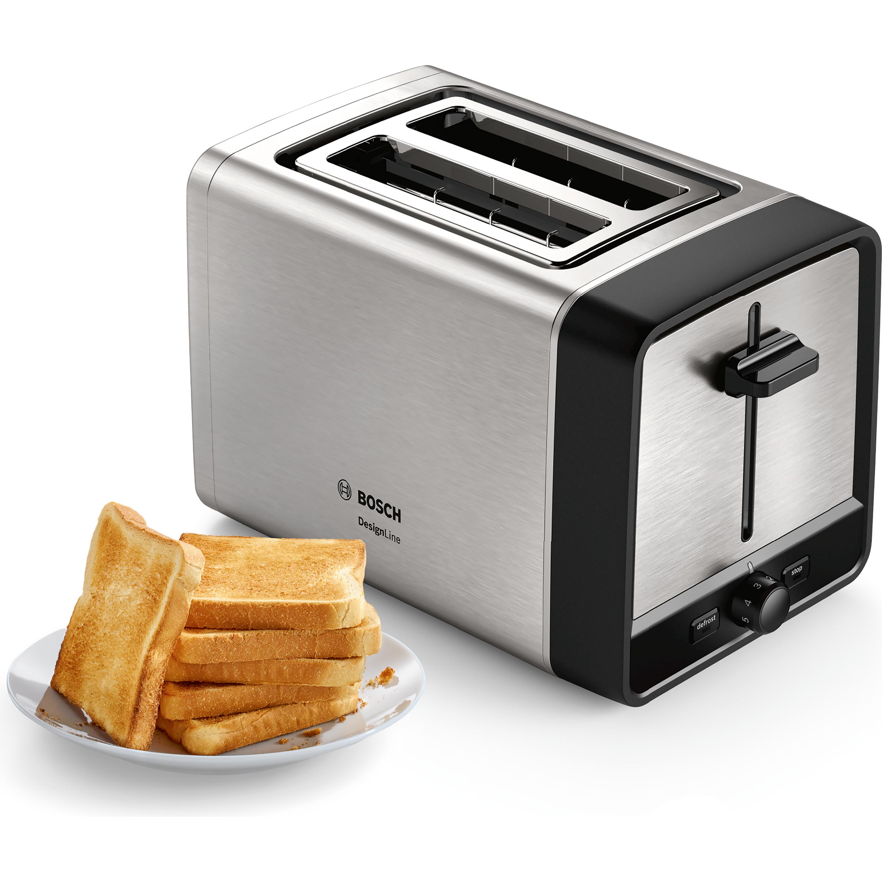 Bosch Hausgeräte TAT5P420, Toaster, Schwarz