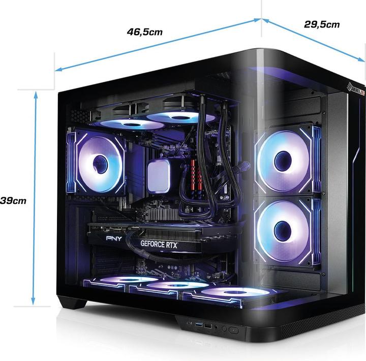 Actual product image Kiebel Panorama Curve Ultra (Intel Core Ultra 7 265KF, 32 GB, 1000 GB, GeForce RTX 5070)