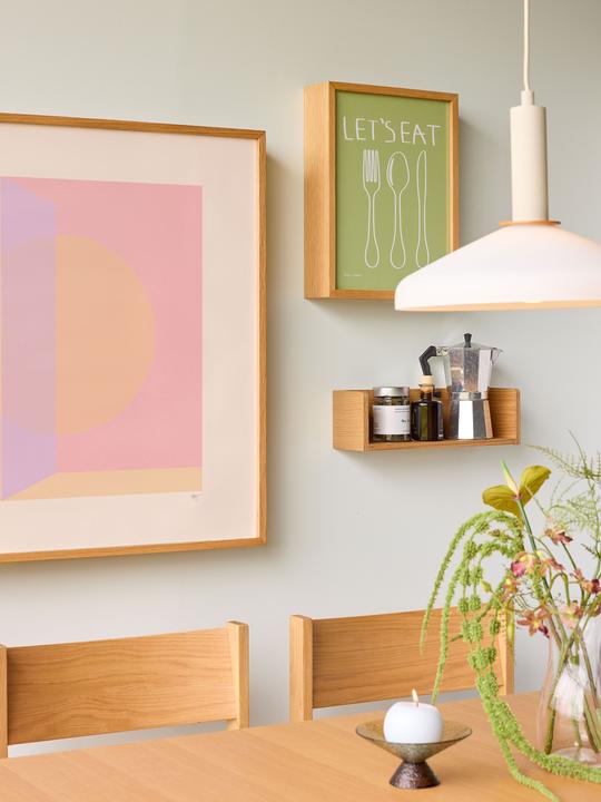 Produktbild Hübsch Savor Regal Naturfarben (40 x 12 x 12 cm)