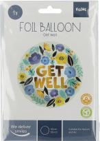 Produktbild Folat Folienballon Gute Besserung Blumen - 45 cm