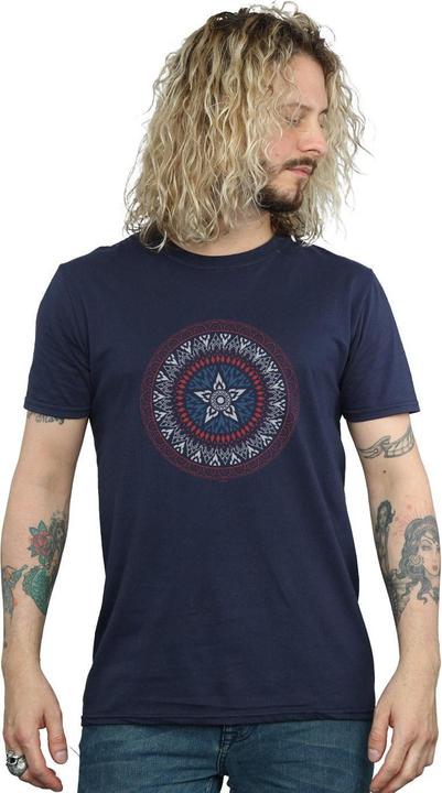 Immagine prodotto Captain America Ornamental Shield Maglietta Uomo (M)