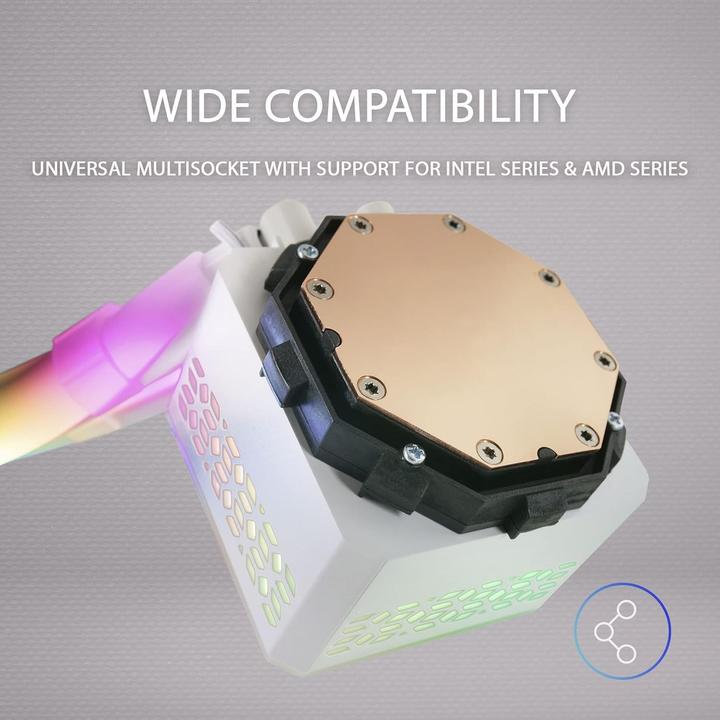 Image du produit Mars Gaming Kit Watercooling Aio Ml-Ultra RGB - 240mm (Blanc)