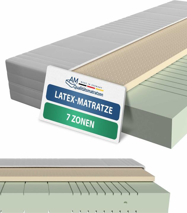 Actual product image AM Qualitätsmatratzen 7-zone latex (100 x 200 cm, Foam core)