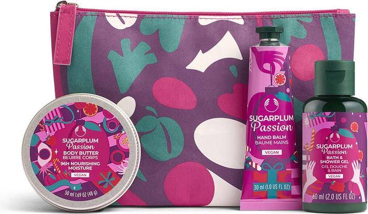 The Body Shop SUGARPLUM PASSION ETUCHE 3 Stück (Lichaamsverzorgingsset)