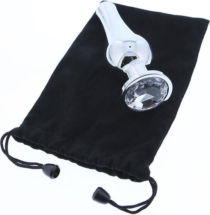 Actual product image Dream Toys Gleaming Love Anal Plug Silver 9 cm