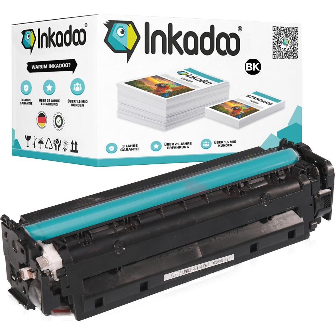 Inkadoo, Toner, Toner kompatibel zu HP CF380X / 312X Toner, schwarz Schwarz (BK)
