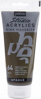 Actual product image Pebeo Studio Acrylics fine acrylic (Umbra Nature, 100 ml)