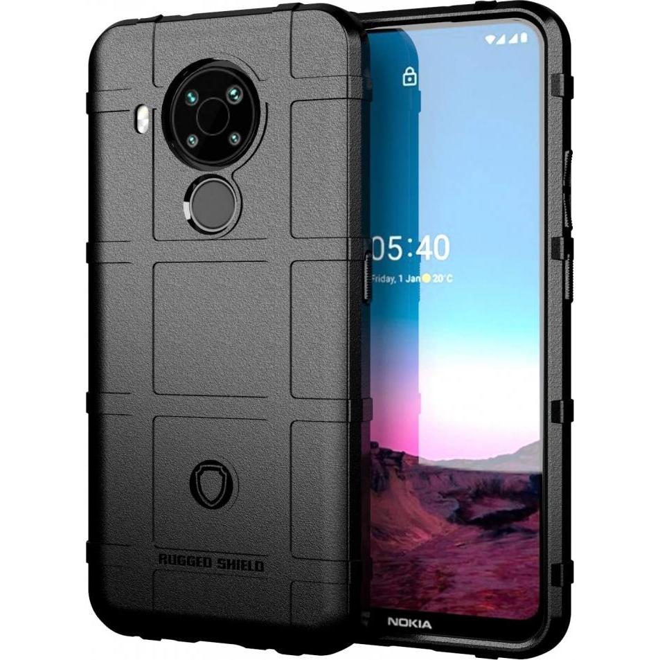 Screenguard Nokia 5.4 Rugged Shield Hülle (Nokia 5.4), Smartphone Hülle, Schwarz