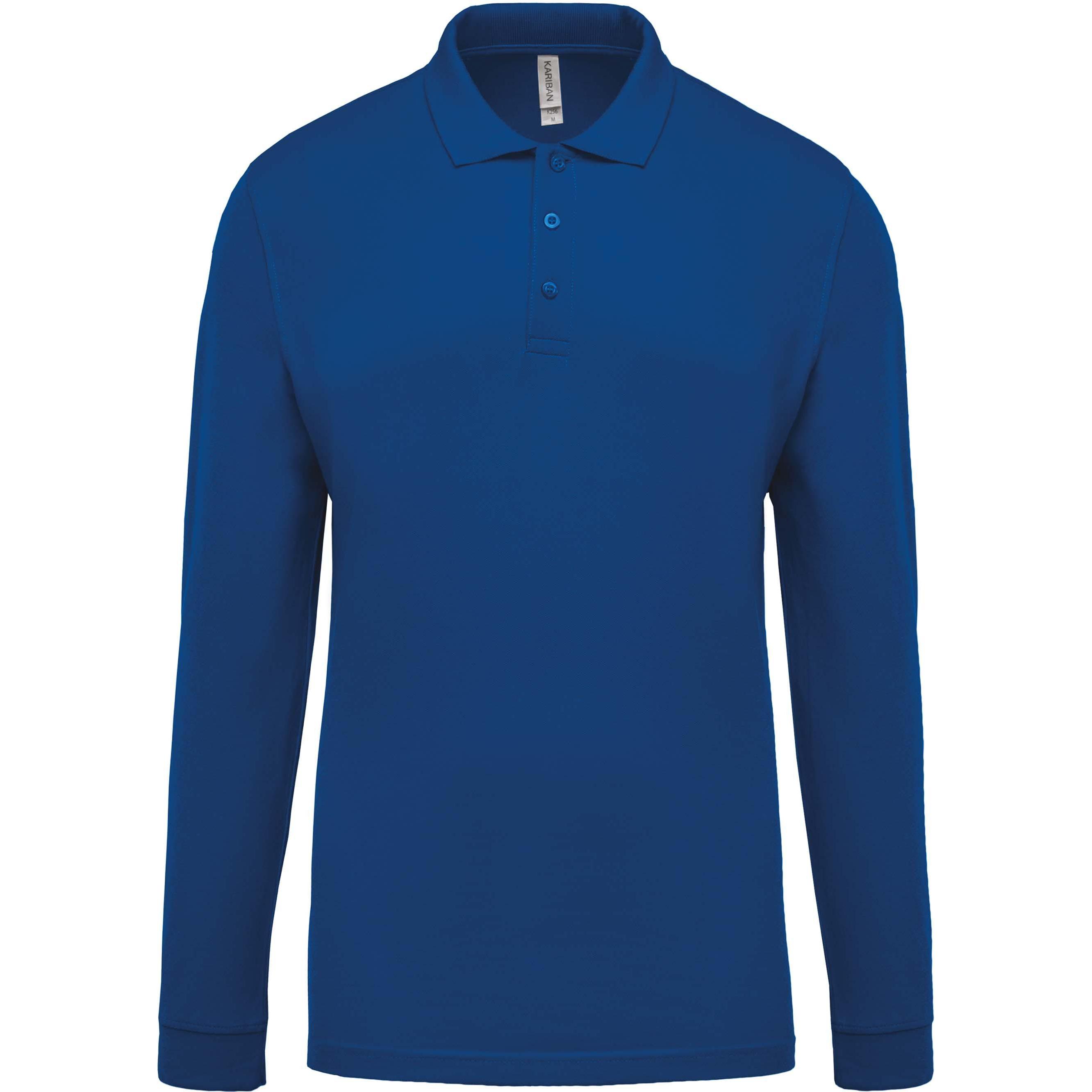 Thumbnail - Kariban, Herren, Shirt, Piqué, Blau, (XL)