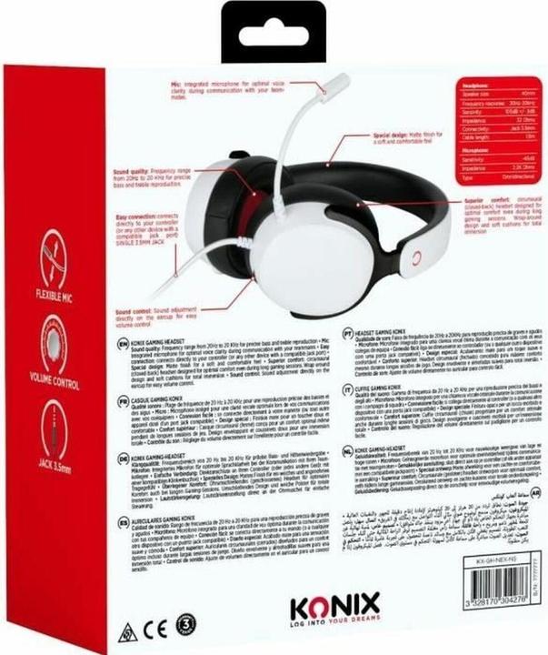 Image du produit Konix Kopfhörer Nexus Weiss (Filaire)