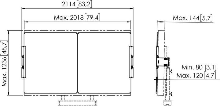 Image du produit Vogels RISE A218 WHITEBOARD SET 86IN