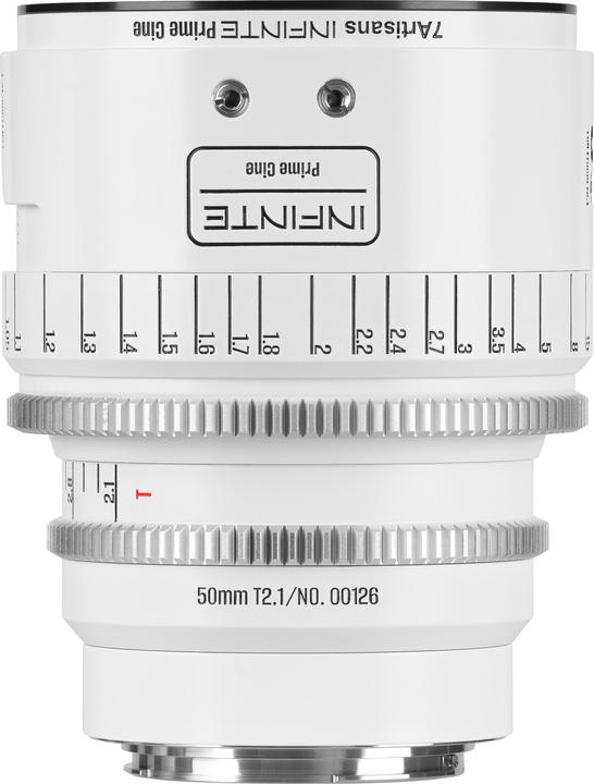 Produktbild 7artisans 50T21W-EF INF 50mm T2.1 INFINTE EF Mount (White) (Canon EF, Vollformat)