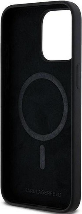 Produktbild Karl Lagerfeld KLHMP15XSCMKCRHK iPhone 15 Pro Max 6.7" czarny/black hardcase Silicone Karl & Choupet (Apple iPhone 15 Pro Max)
