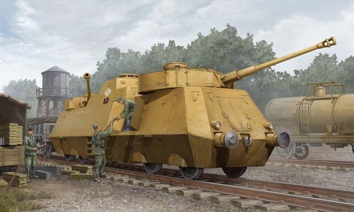 Actual product image Trumpeter Panzerjager railcar 51