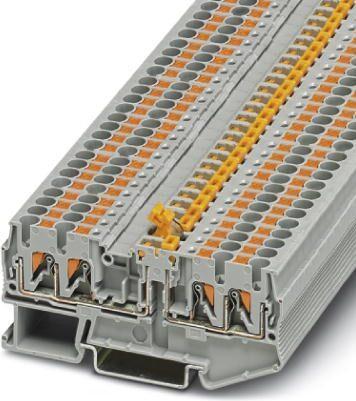 Phoenix Contact PTC 2,5-QUATTRO-MT 3270085 Knife disconnect terminal Number of poles: 4 0.14 mm² 2.50 mm² Grey 50