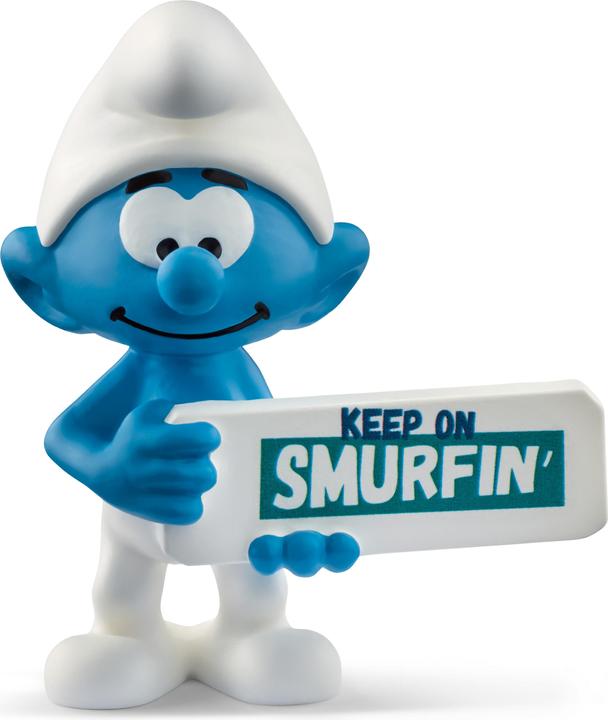 Produktbild Schleich Schlumpf Smurfin Schild