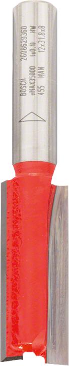 Produktbild Bosch Professional Zubehör Nutfräser Expert for Wood, Carbide, 8 mm, D1 12 mm, L 31,8 mm, G 63,8 mm