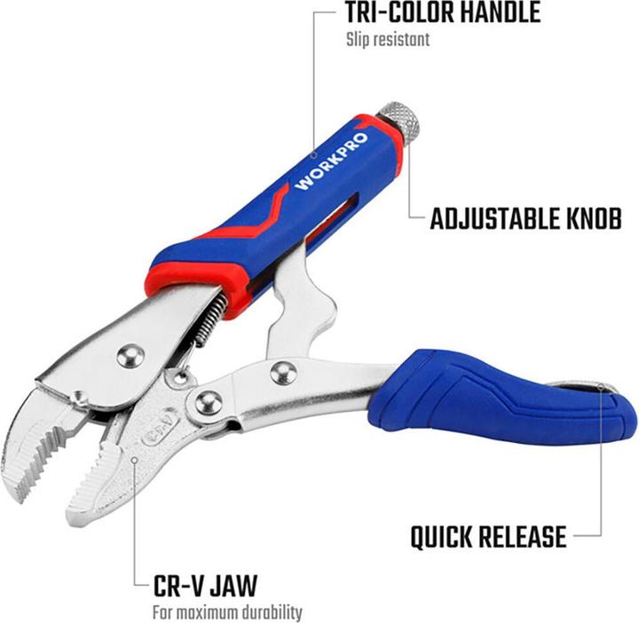 Actual product image Workpro WP231074 Grip pliers 250 mm (250 mm)