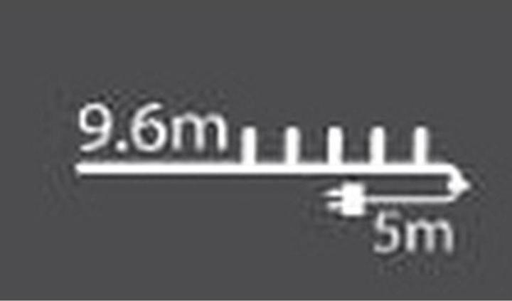 Image du produit Bakker Hochwertige RGBW LED Lichterkette 9,6 m mit 96 LEDs - Dimmbar, Farbwechsel mit Fernbedienung (9.60 m)