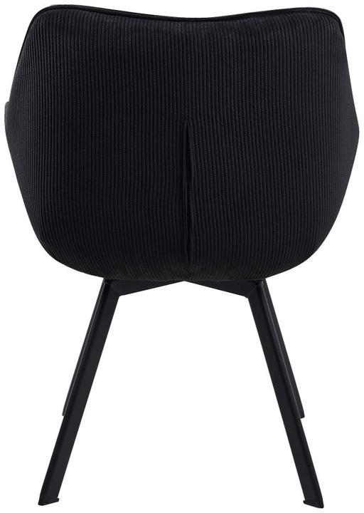 Produktbild Swisshandel24 Esszimmerstuhl Jordi Cord, schwarz