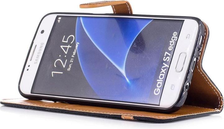 Actual product image König Design Case Mobile Protection for Samsung Galaxy S7 Edge Case Cover Wallet Case New (Samsung Galaxy S7 Edge)