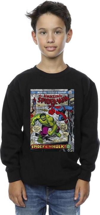 Actual product image Boys Spider-Man VS Hulk Cover Sweatshirt (128)