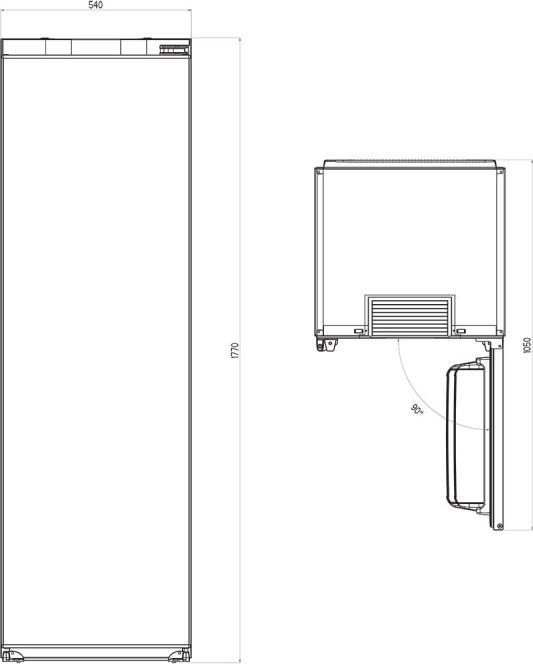 Produktbild Vox Einbaukühlschrank IKS 2790 E (E, H: 294 l, V: 177 cm,HumidityControl) (294 l)