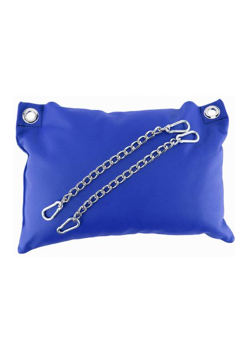 Actual product image Mr. Sling Leather pillow - Blue