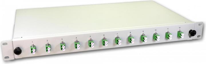 Produktbild Wirewin Spleissbox 24 Fasern, 12x DLC/APC SM, 9/125µm OS2 Pigtail (Spleissbox)