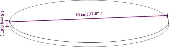 Actual product image VidaXL Douglas (Ø 70 x 1.5 cm)