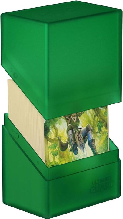 Actual product image Ultimate Guard Card Box Boulder Deck Case Standard Size 60+ Emerald