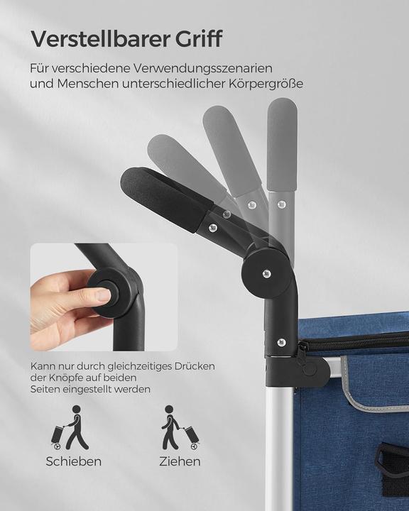 Produktbild Songmics Klappbarer Einkaufstrolley