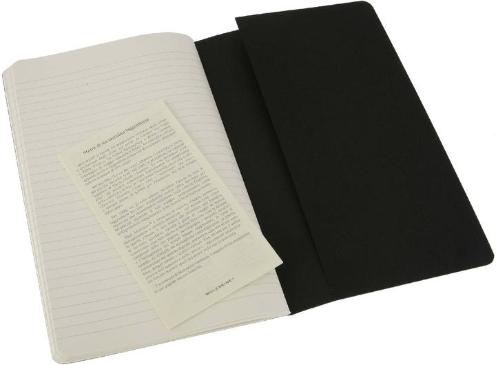 Image du produit Moleskine Cahier (A5, À rayures, Couverture souple)