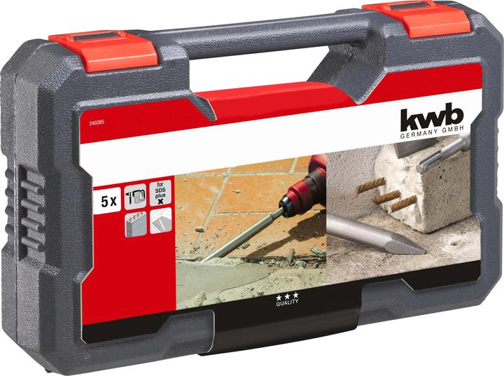 Actual product image kwb Chisel set SDS PLUS CHISEL SET 5 TLG. (140 mm)