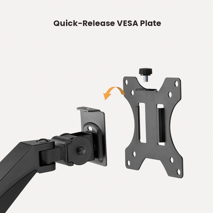 Produktbild Value LCD-Doppelarm, Tischmontage, Platzsparend, Springfeder, 6 Gelenke (Tisch, 32", 18 kg)