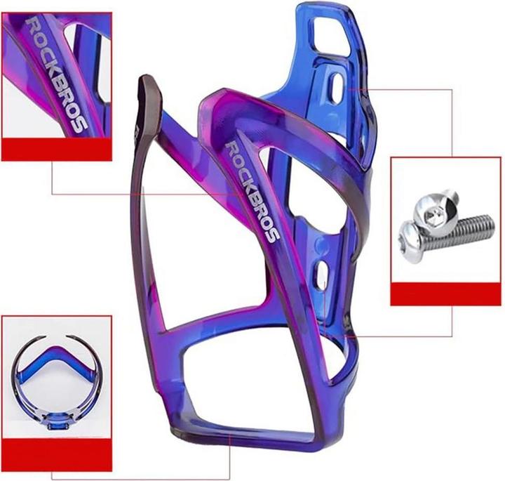 Image du produit Rockbros Porte-vélo FK338 pour bouteille d'eau - bleu et violet