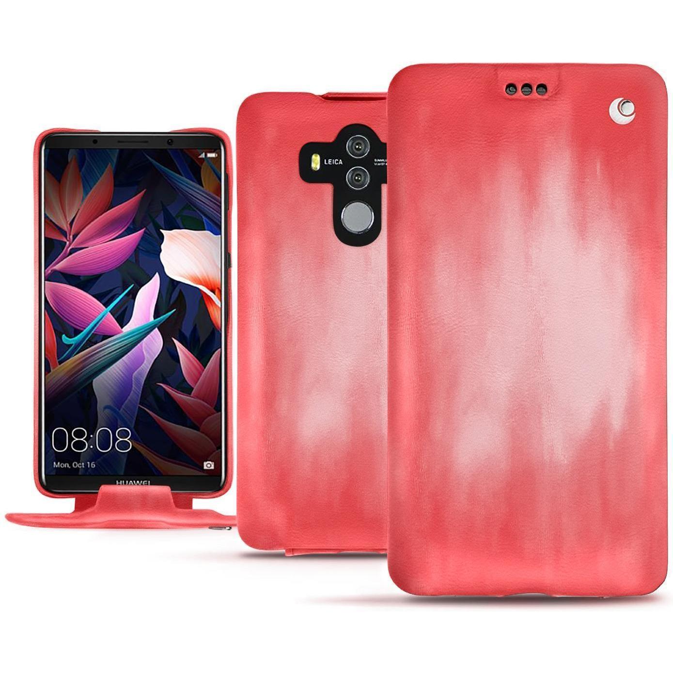 Thumbnail - Noreve Lederschutzhülle vertikal (Huawei Mate 10 Pro), Smartphone Hülle, Rosa