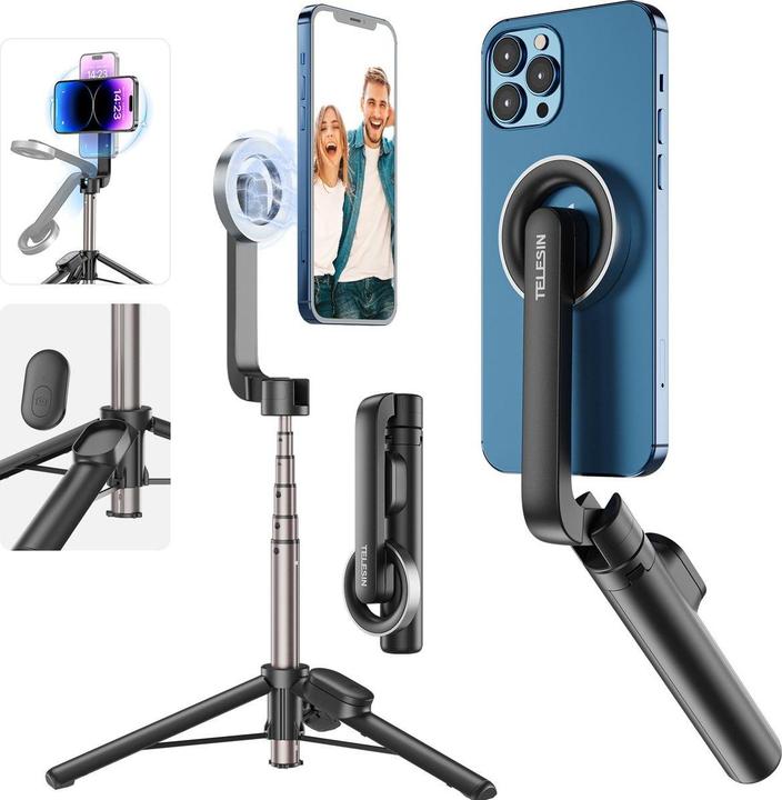 Immagine prodotto Telesin Mini selfie stick magnetico per telefoni cellulari