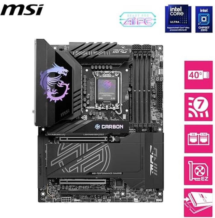 Produktbild MSI MPG Z890 CARBON WIFI (LGA 1851, Intel Z890, ATX)