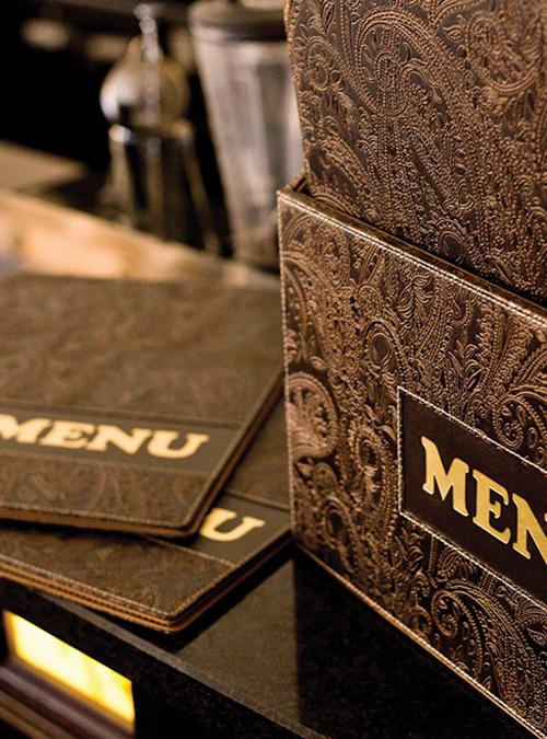 Actual product image Securit Menu card folder DESIGN PAISLEY, A4, box of 10