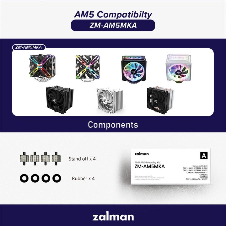 Immagine prodotto Zalman Kit di montaggio AMD ZM-AM5MKA