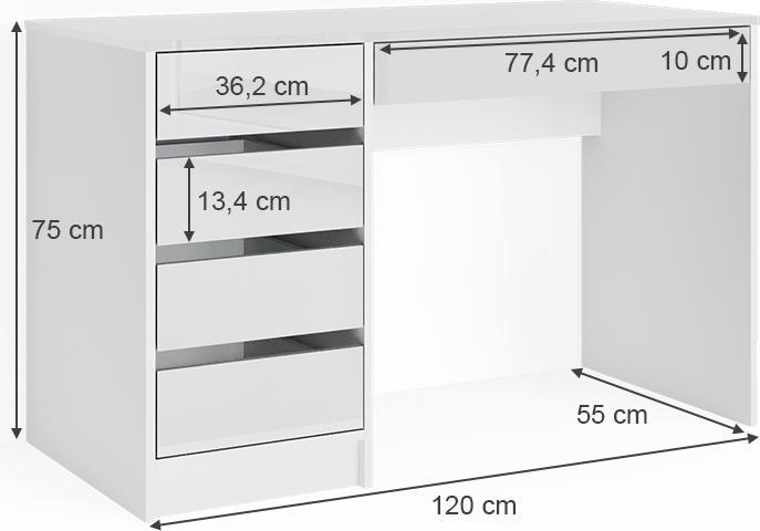Image du produit Vicco Sherry (120 x 55 x 75 cm)